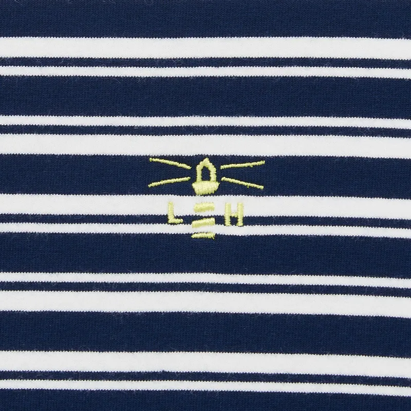 Lighthouse Causeway Long Sleeve Ladies Top - Navy Stripe-3