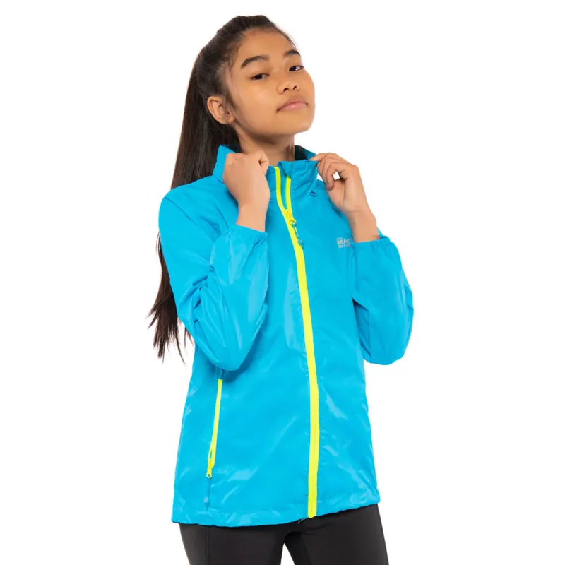 Mac In A Sac Mini Origin Waterproof Junior Jacket - Neon Blue-2