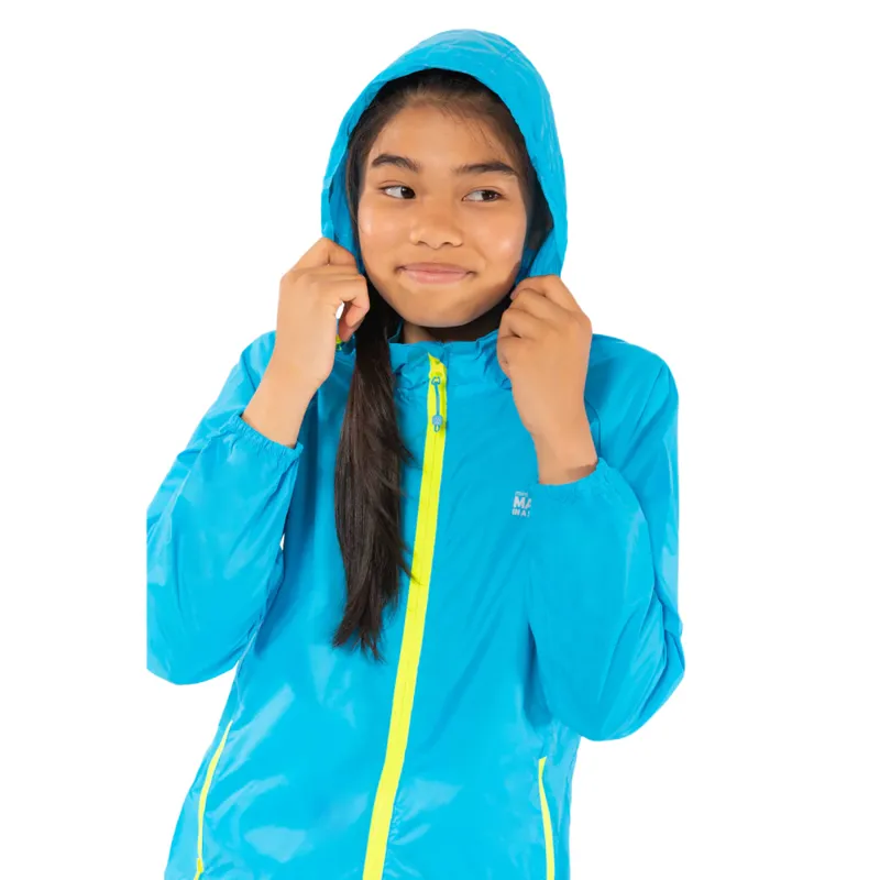 Mac In A Sac Mini Origin Waterproof Junior Jacket - Neon Blue-3