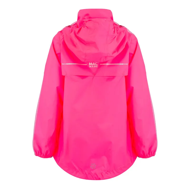 Mac In A Sac Mini Origin Waterproof Junior Jacket - Neon Pink-1