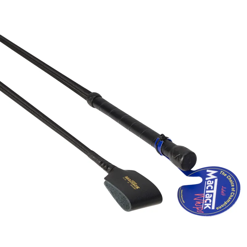 Mactack Square End Riding Whip - Black