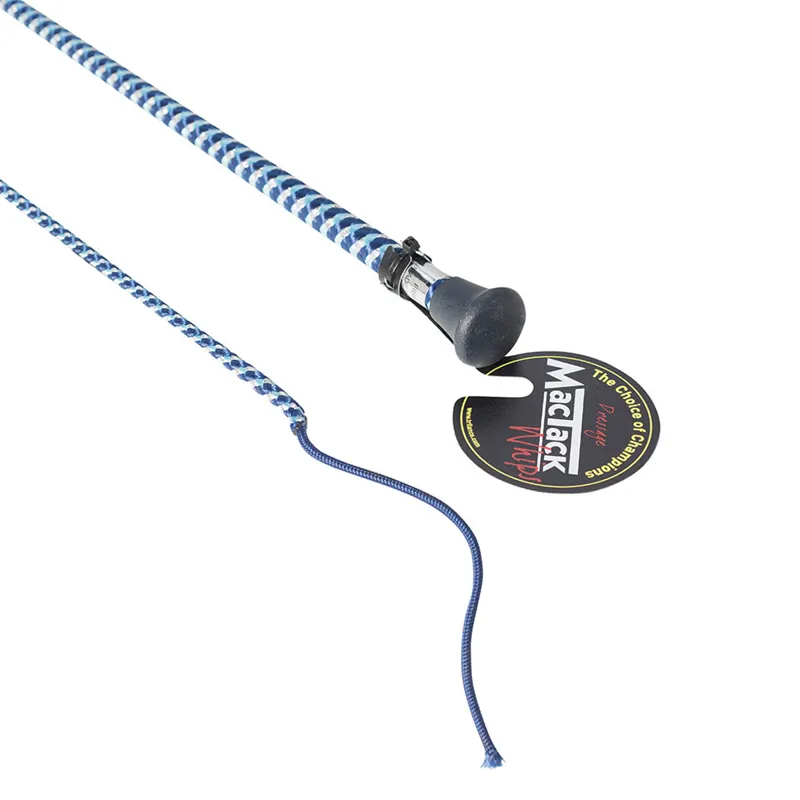 Mactack Metallic Fleck Dressage Whip - Navy/Light Blue