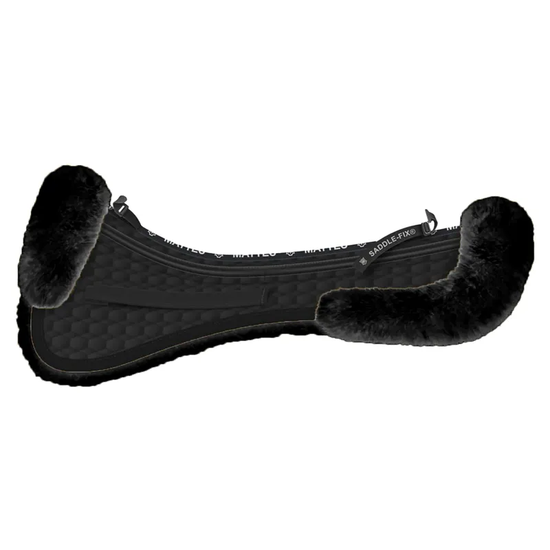 Mattes Correction Show Jumping Front and Rear Trim Half Pad - Black/Black
