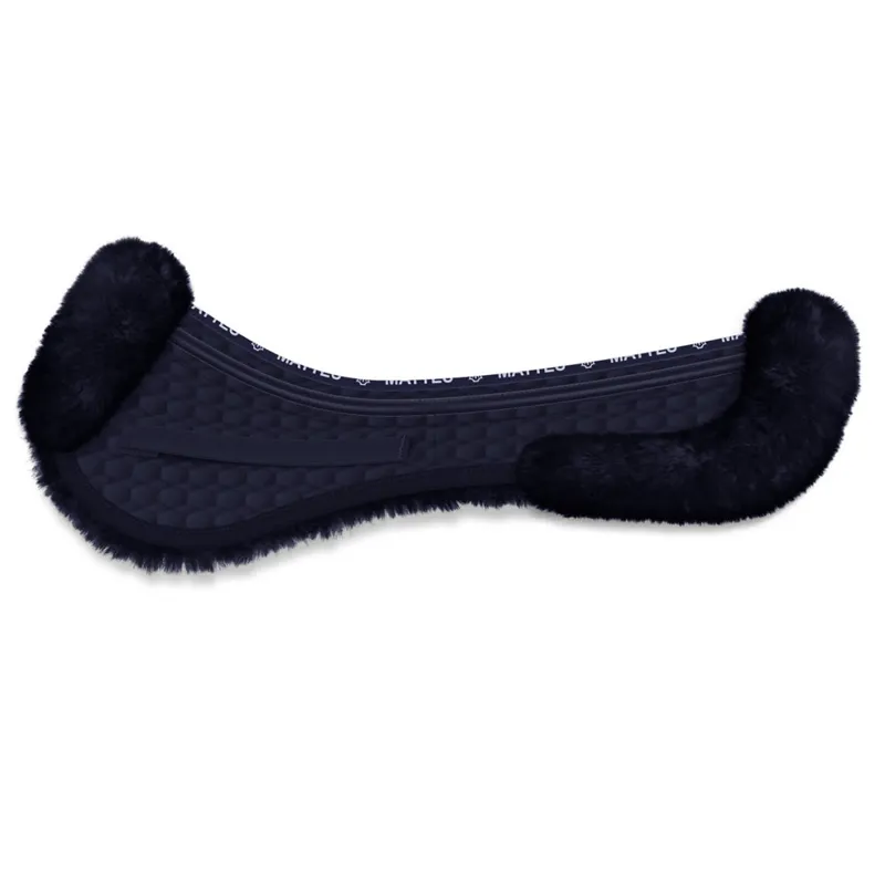 Mattes CORRECTION Show Jumping Front and Rear Trim Half Pad - Navy/Navy