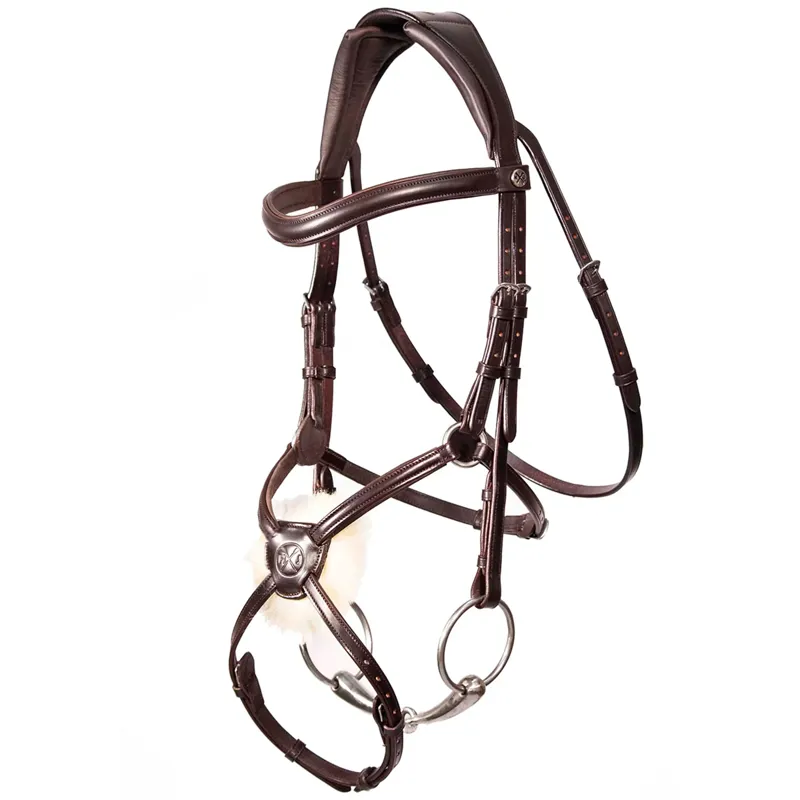 Henry James Mexican Grackle Bridle - Havana Brown