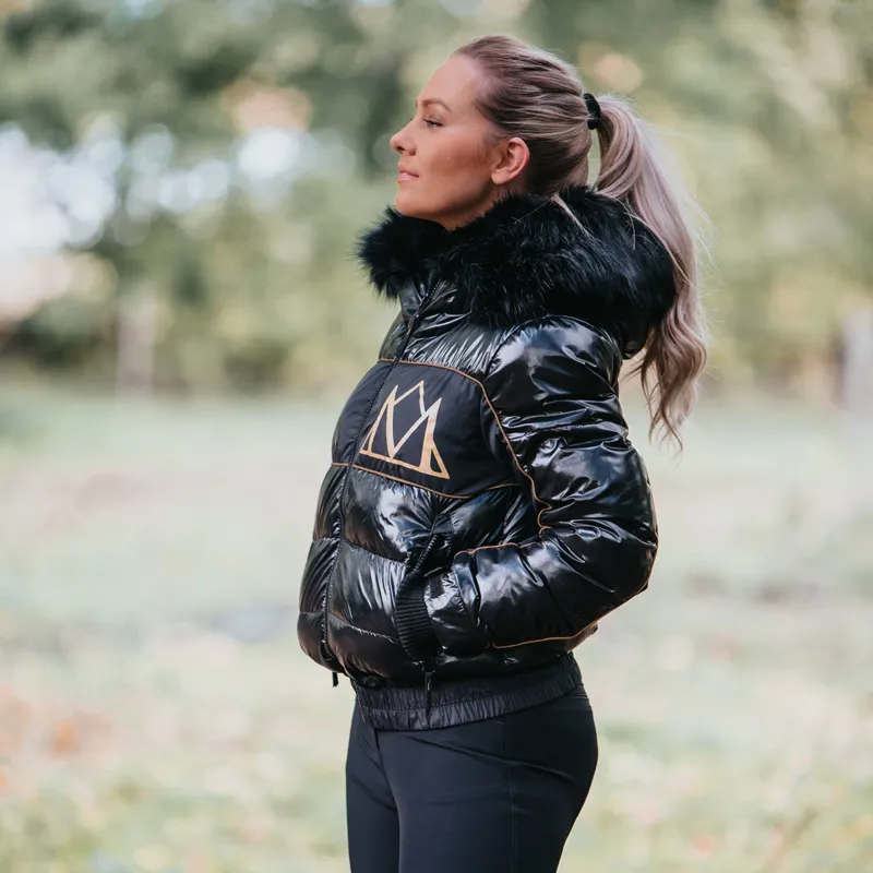 Mountain Horse Diamond Ladies Quilted Jacket - Black - X-Small-3
