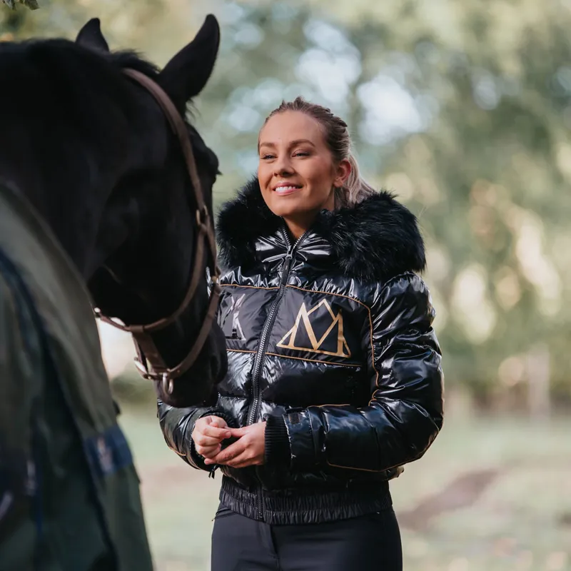 Mountain Horse Diamond Ladies Quilted Jacket - Black - X-Small-6