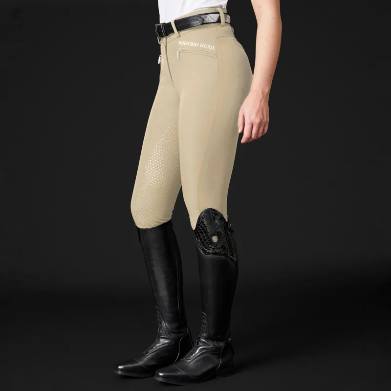 Mountain Horse Diana Full Grip Womens Competition Breeches - Sand-2