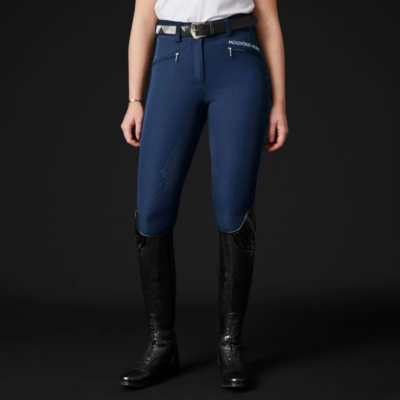 Mountain Horse Diana Full Grip Womens Breeches - Navy-3
