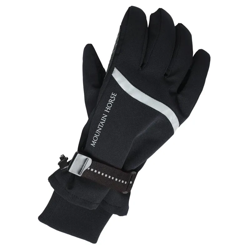 Mountain Horse Explorer Adults Waterproof Riding Gloves - Black