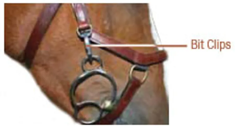 Rambo Micklem Bridle Spare Bit Clips - 4pk-2