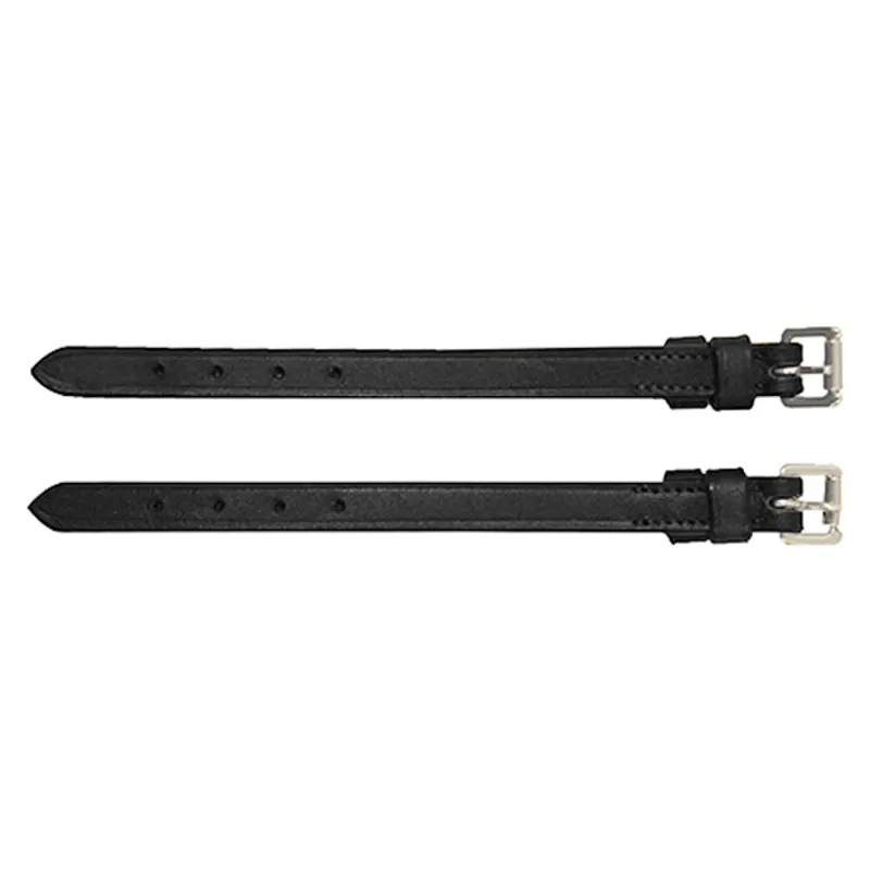 Rambo Micklem Bit Straps - Black/Silver