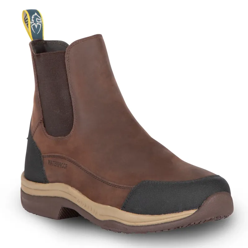 Moretta Genoa XGRIP Womens Waterproof Leather Jodhpur Boots - Brown