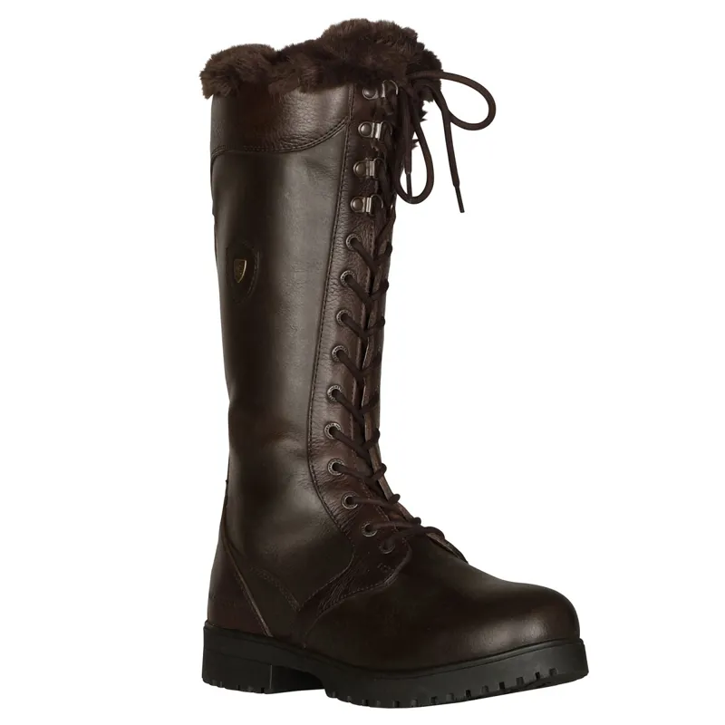 Moretta Nola Womens Laced Country Boots - Brown