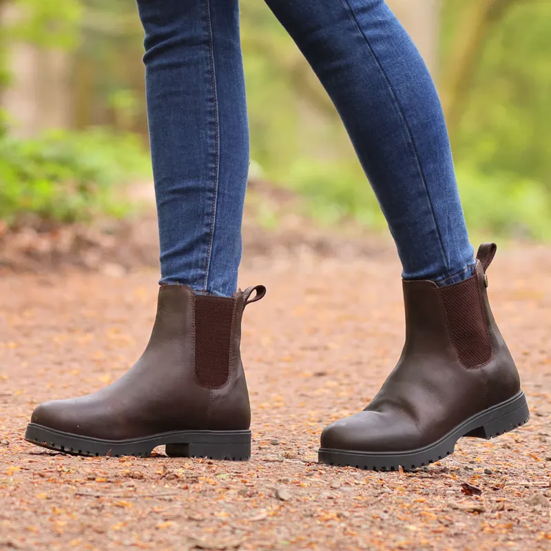 Moretta Verona Ladies Faux Fur Lined Dealer Boots - Brown-8