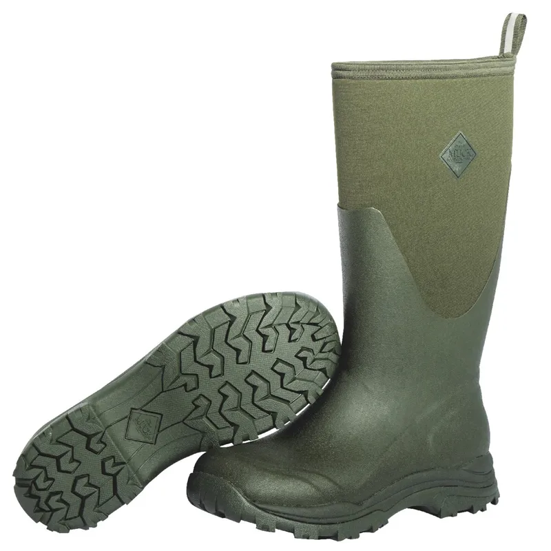 Muck Boot Outpost Unisex Tall Wellington Boots - Olive-6