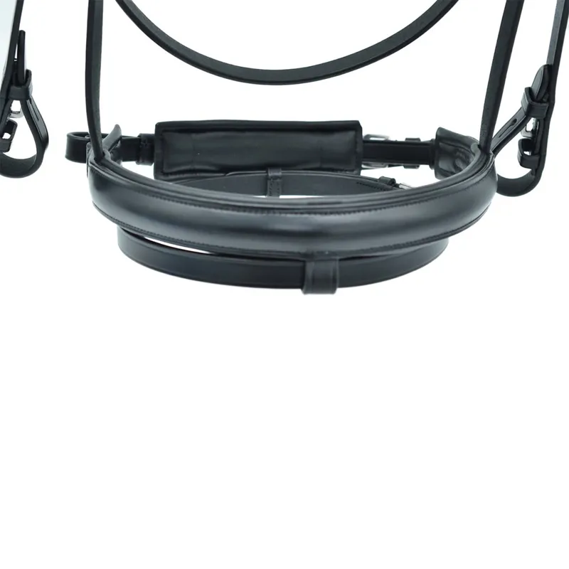 Dever Platinum Comfort Shaped Dressage Bridle - Black-7
