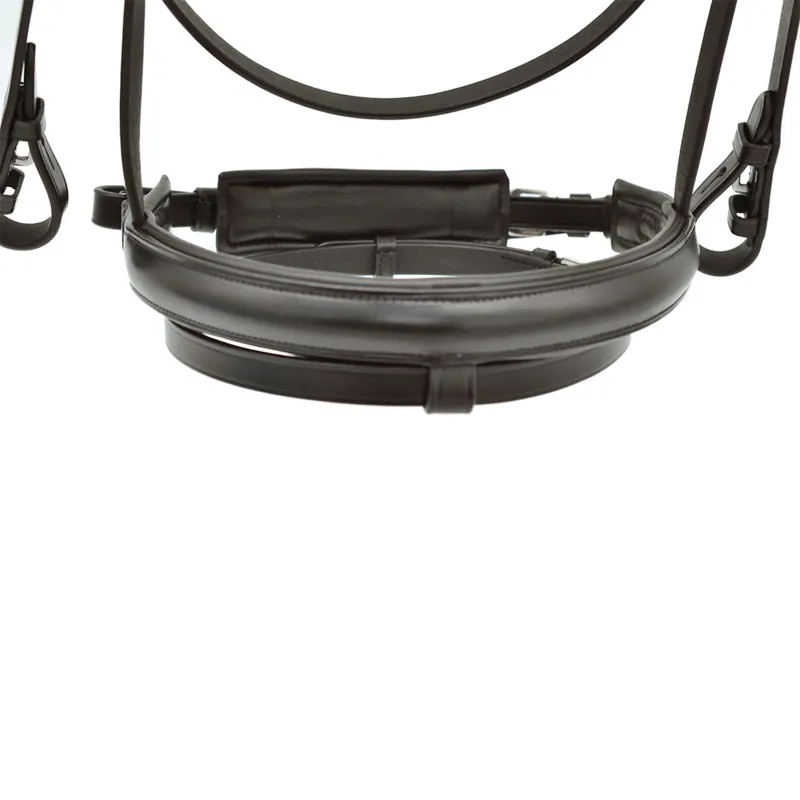 Dever Platinum Comfort Shaped Dressage Bridle - Brown-4