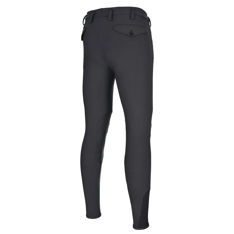 Pikeur Rodrigo Softshell Knee Grip Mens Breeches - Dark Shadow-1