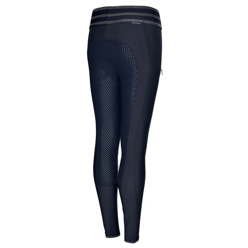 Pikeur Ida Athleisure Grip Full Seat Junior Riding Tights - Nightblue-1