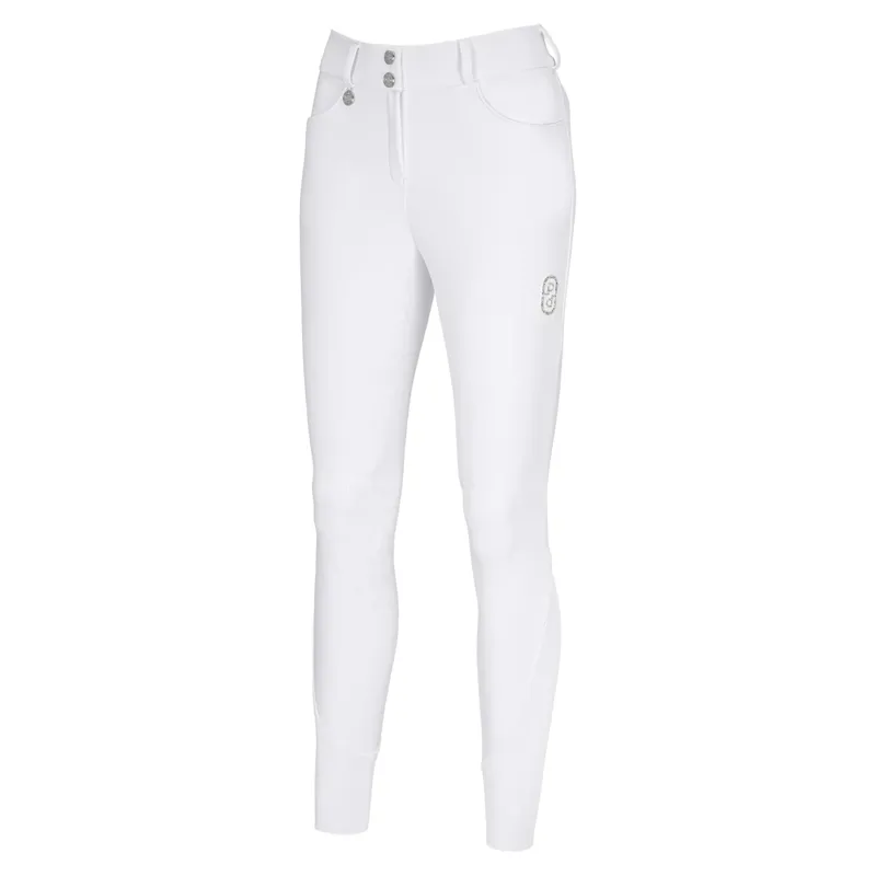 Pikeur Ceelina SD Full Grip Womens Competition Breeches - White