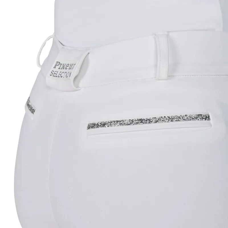 Pikeur Ceelina SD Full Grip Womens Competition Breeches - White-3