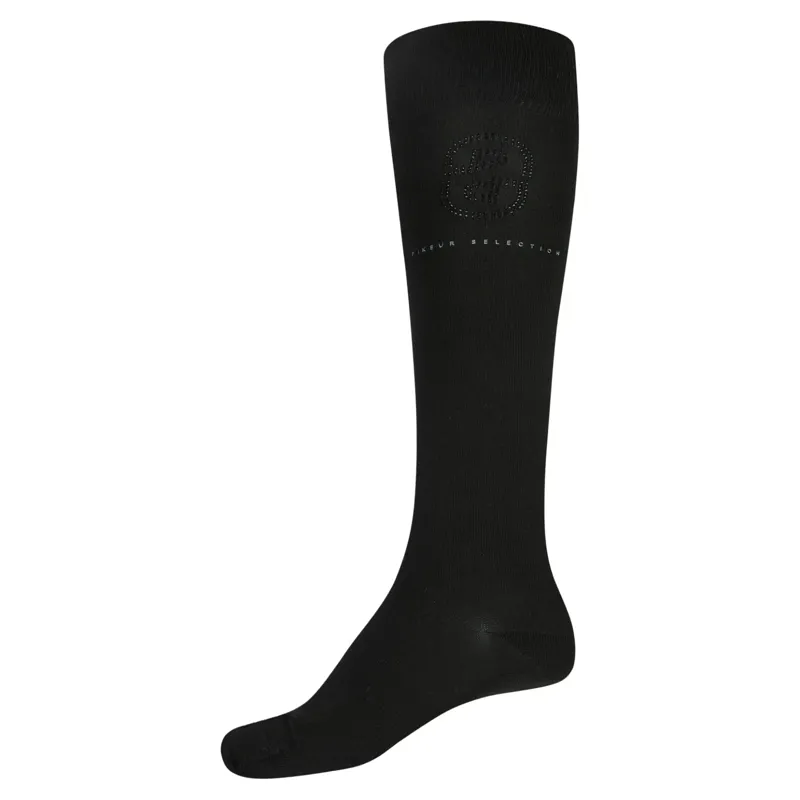 Pikeur Logo Womens Tall Riding Socks - Black