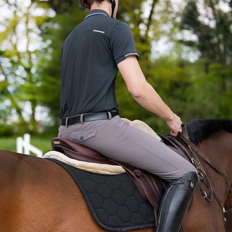 Pikeur New Rodrigo GripTec Knee Grip Mens Breeches - Steel Grey-4