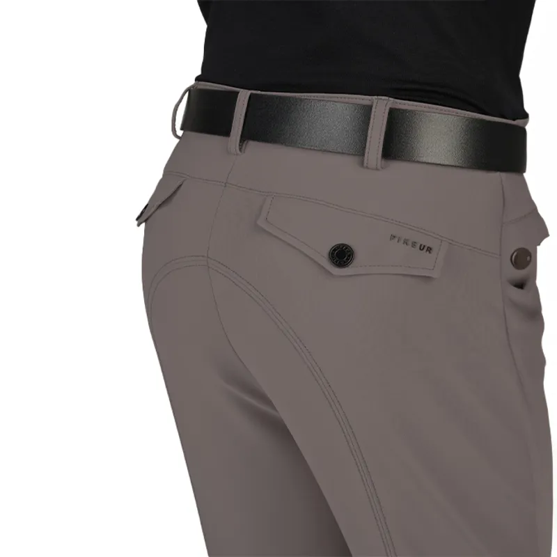 Pikeur New Rodrigo GripTec Knee Grip Mens Breeches - Steel Grey-6