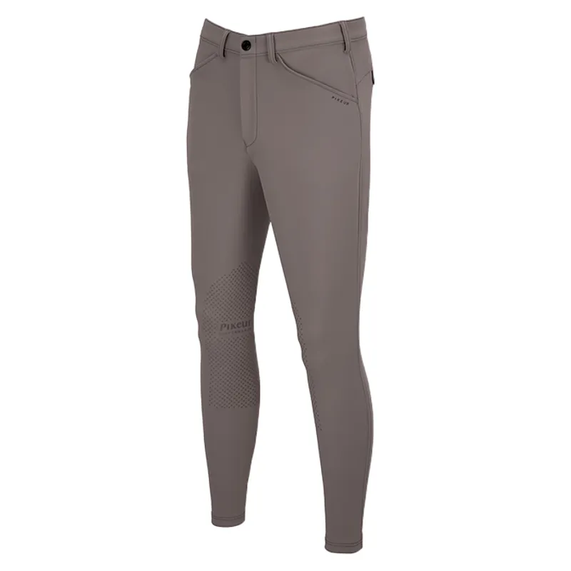Pikeur New Rodrigo GripTec Knee Grip Mens Breeches - Steel Grey