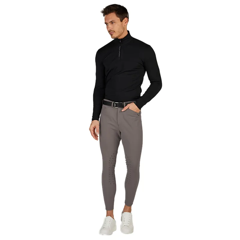 Pikeur New Rodrigo GripTec Knee Grip Mens Breeches - Steel Grey-2