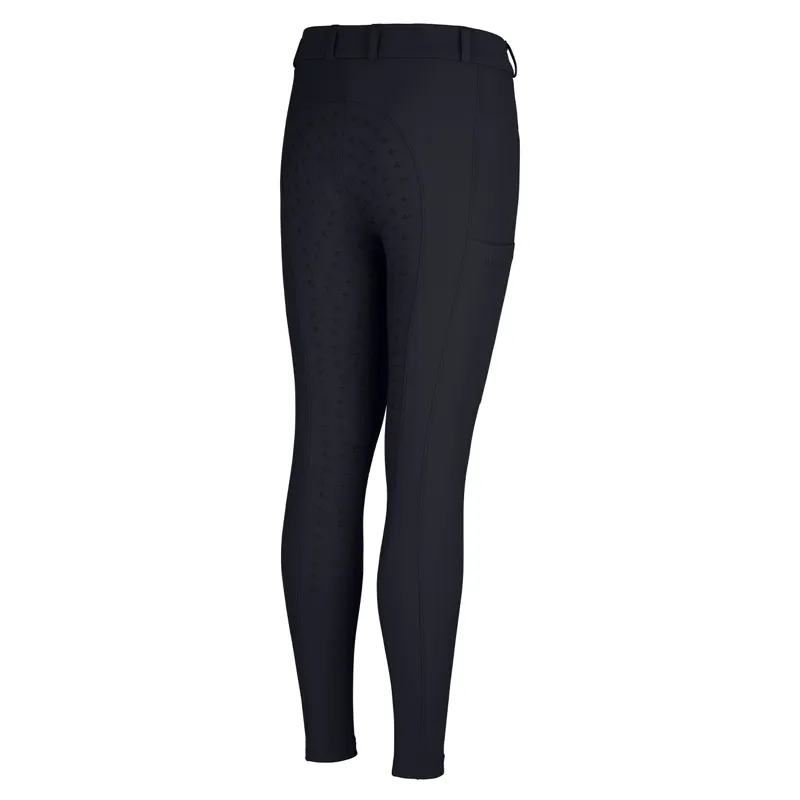 Pikeur New Braddy SD Full Grip Girls Breeches - Black-1