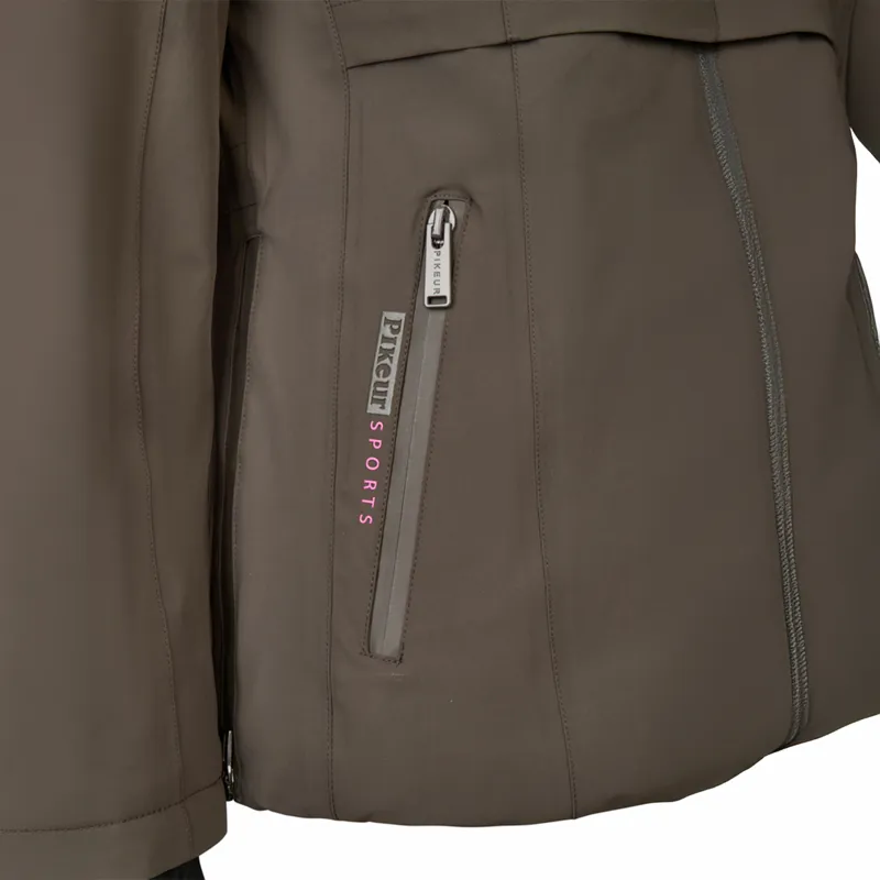 Pikeur Sports 8024 Womens Waterproof Jacket - Deep Khaki-4
