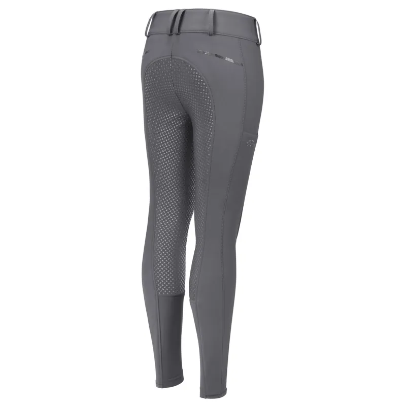 Pikeur Xenia 9306 Full Grip Junior Girls Breeches - Light Grey-1