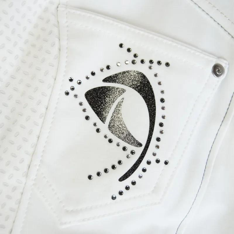 Pikeur Piana Ladies Full Seat Breeches - White-2