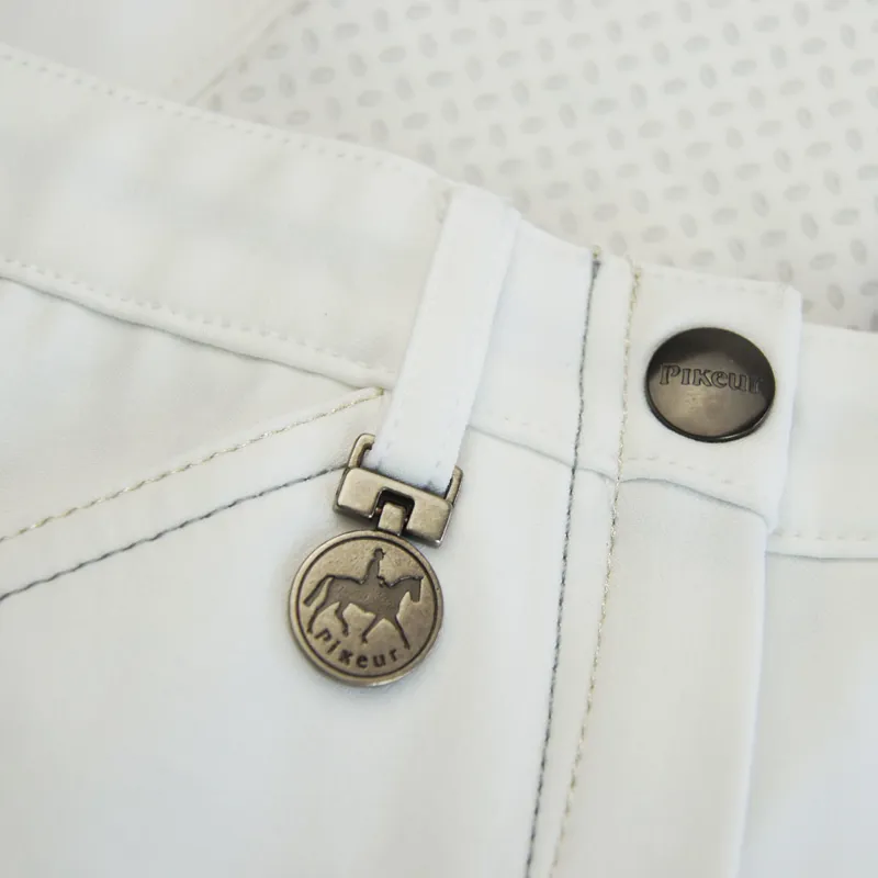 Pikeur Piana Ladies Full Seat Breeches - White-4