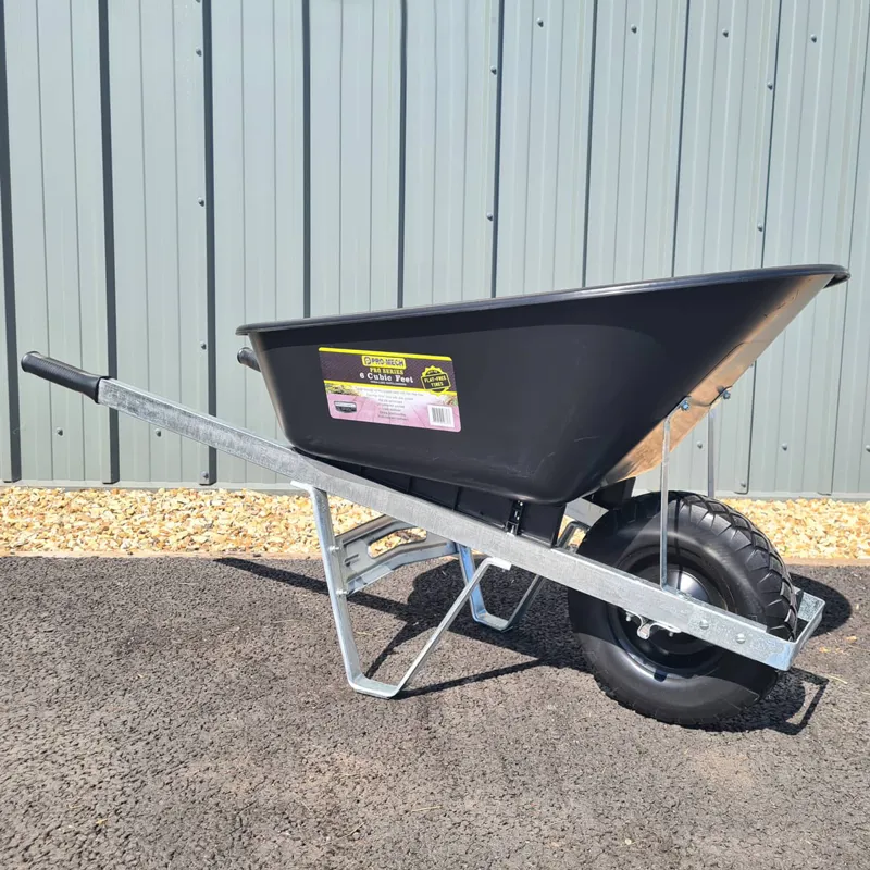 Promech Pro Series Mega Load 170L Wheelbarrow - Black