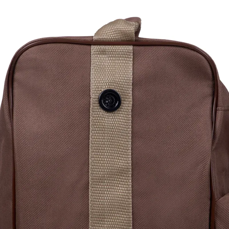 QHP Combi Boots and Helmet Bag - Brown/Beige-1