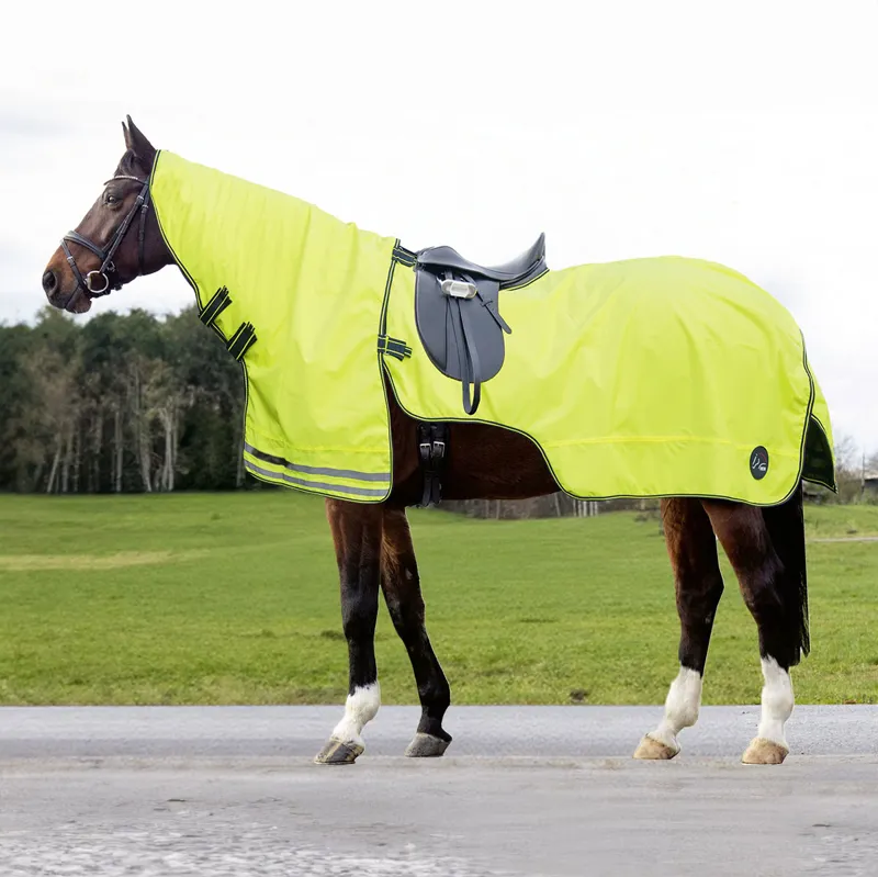 HKM Detachable Neck 600D Waterproof Exercise Rug - Neon Yellow