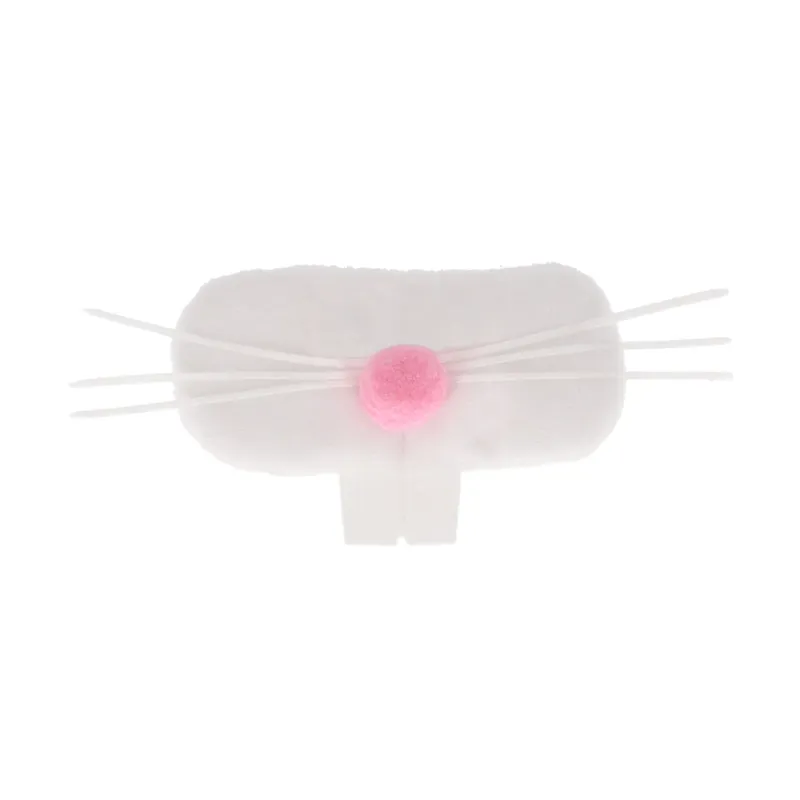 QHP Easter Bunny Noseband Accessory - White-1