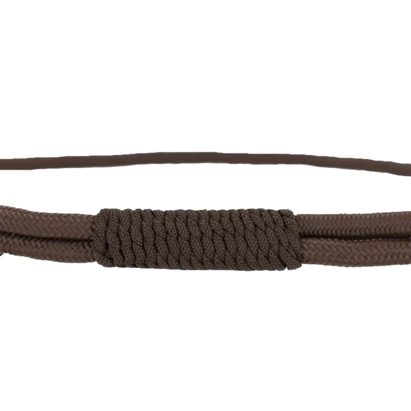 QHP Liberta Adjustable Neck Rope - Brown-1