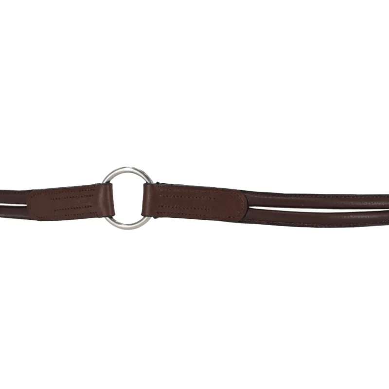 QHP Liberta Leather Neck Rope - Brown-1