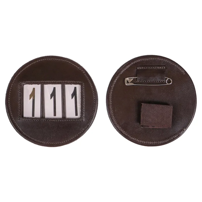QHP Modeste Round Number Holder - Brown