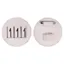 QHP Modeste Round Number Holder - White