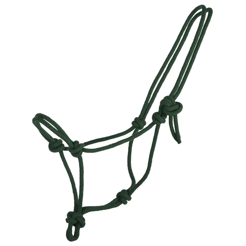 QHP Basic Rope Headcollar - Dark Green