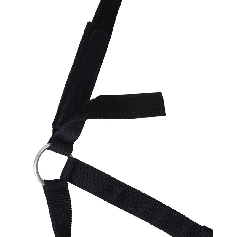 QHP Safety Lined Headcollar - Black-1