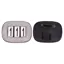 QHP Shine Number Holder - Silver