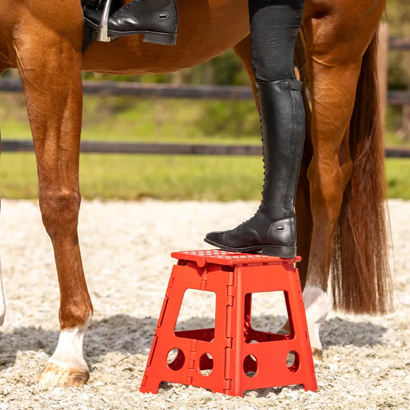 QHP Step-Up Stool - Bright Red-2