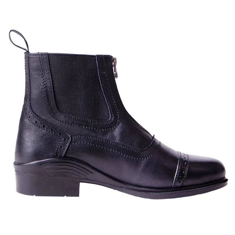 QHP Calgary Thermo Fleece Lined Junior Jodhpur Boots - Black-2
