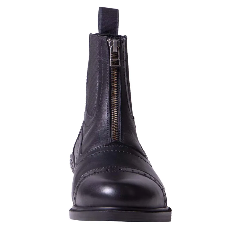 QHP Calgary Thermo Fleece Lined Junior Jodhpur Boots - Black-3